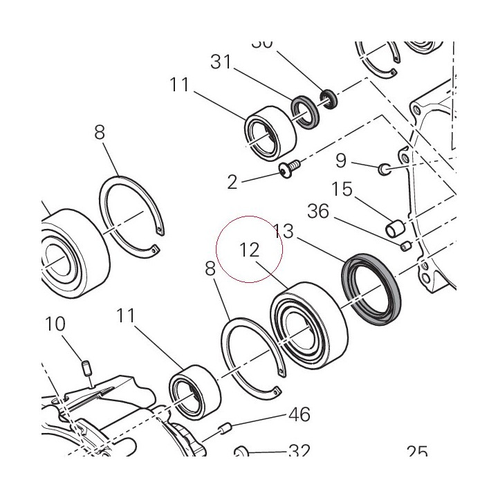 Bearing, needle 70241091A