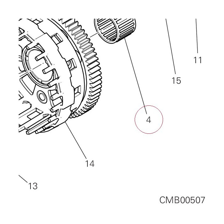 Bearing, needle 70241541A