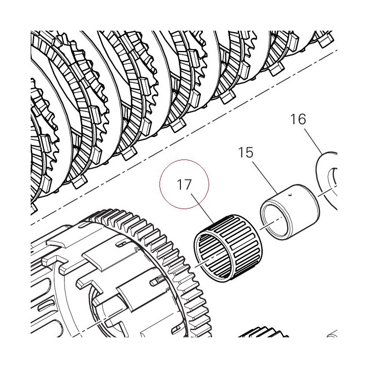 Bearing, needle 70250151A