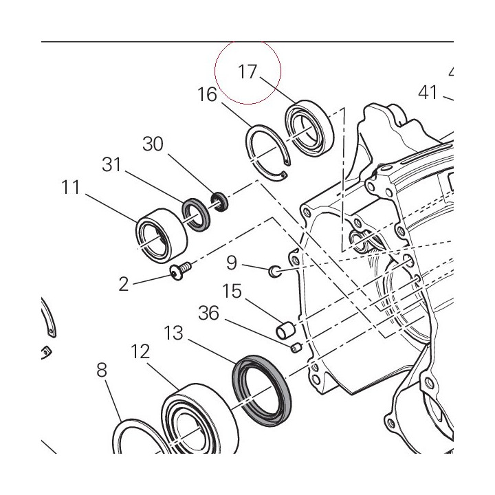 Bearing 25x42x9 70250411A