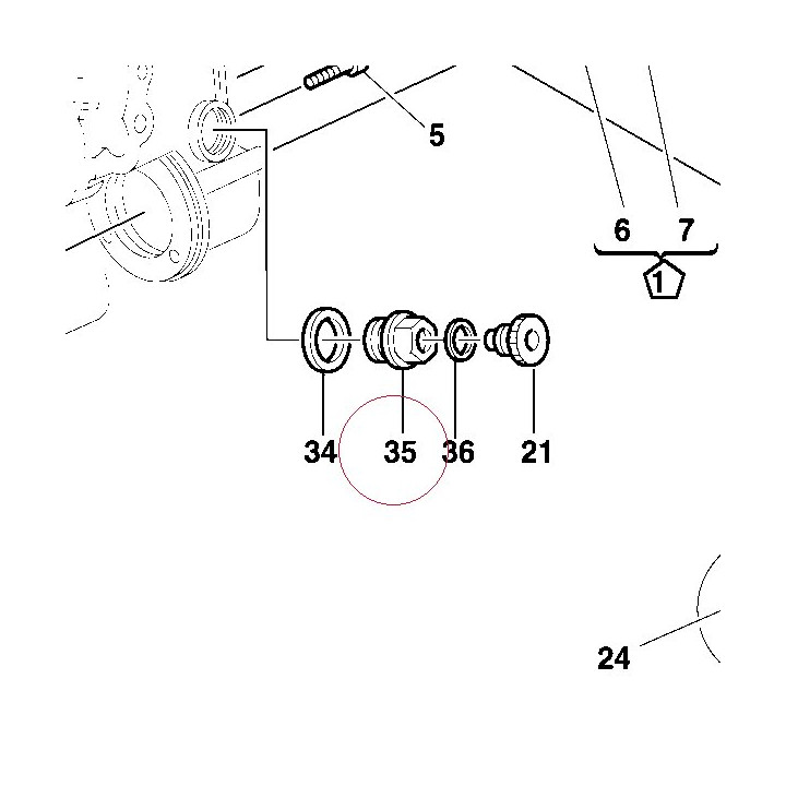 Fairlead ring nut 70310181A