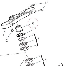 Thread, steering head top 70310601BB