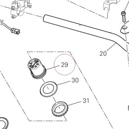 Thread, steering head top 70310761AA