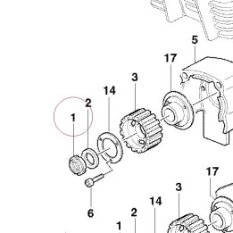 Elastic-stop ring nut 70350061A