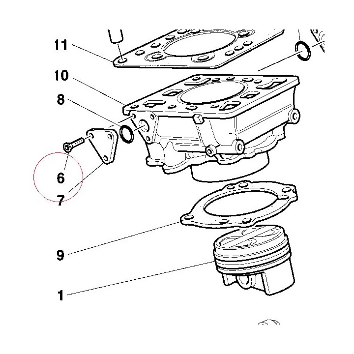 Allen screw M6X16 707806516