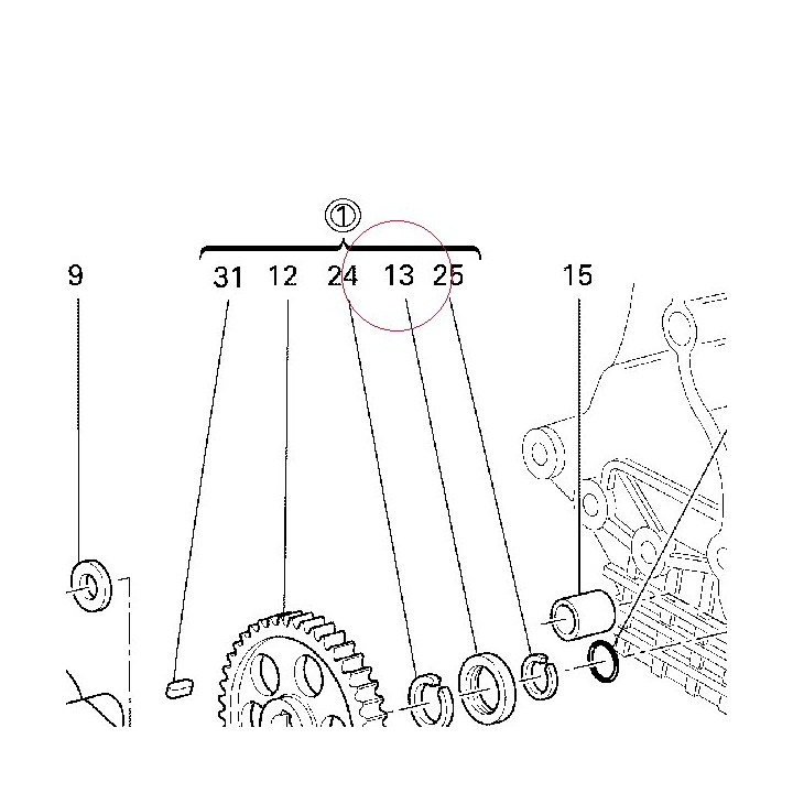 Spindle, taper 71010011A