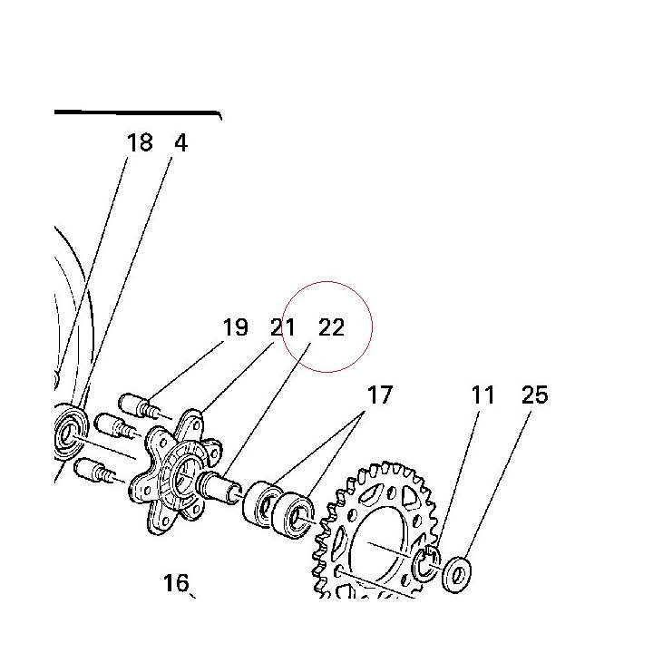 Spindle, taper 71010411C