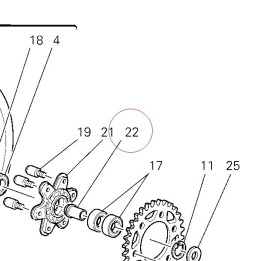 Spindle, taper 71010411D