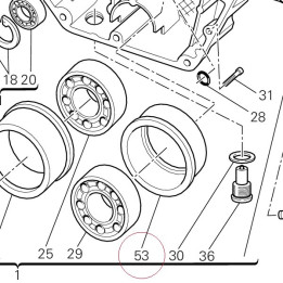 Bushing, bearing left 71011251A