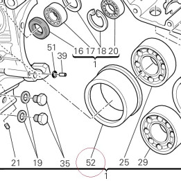 Bushing, bearing right 71011261A