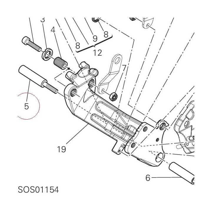 Collar, r. swingarm 71113161C