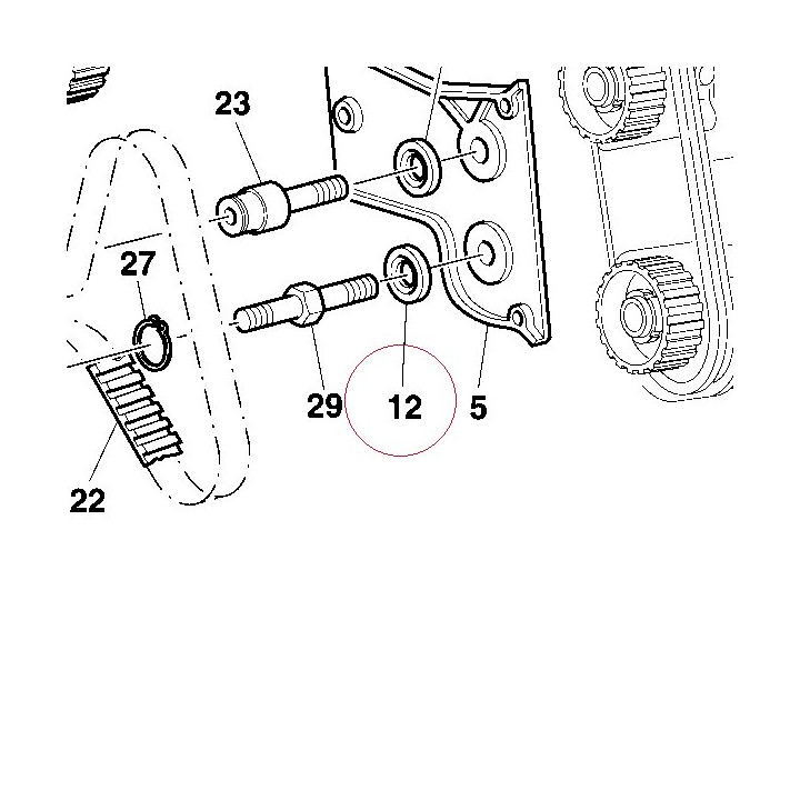 Tensioner spacer 71311621A