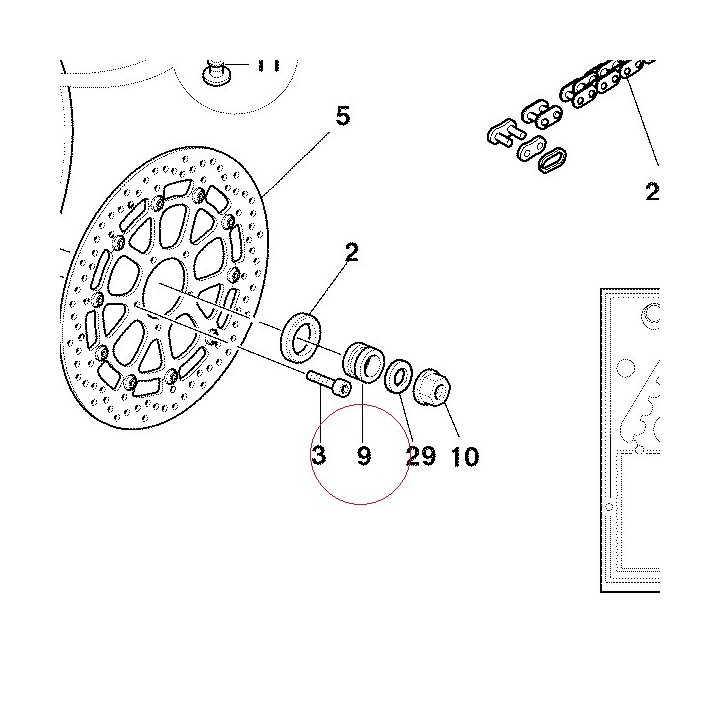 Left spacer 71311971A