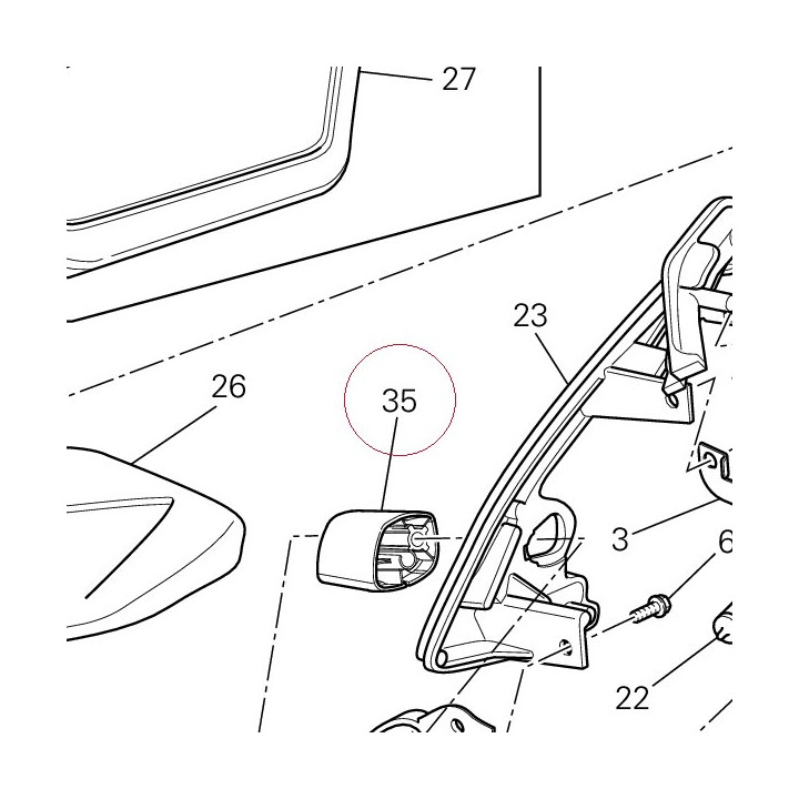 Right spacer 71314582A
