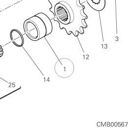 Spacer, engine sprocket 71319951A
