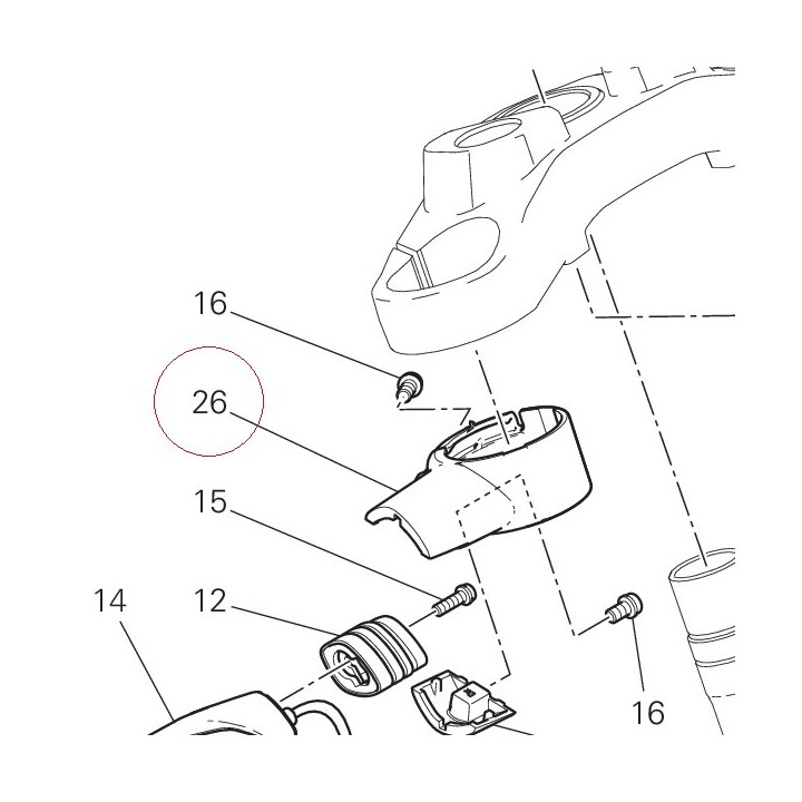 Holder, flasher light right 7131A512C