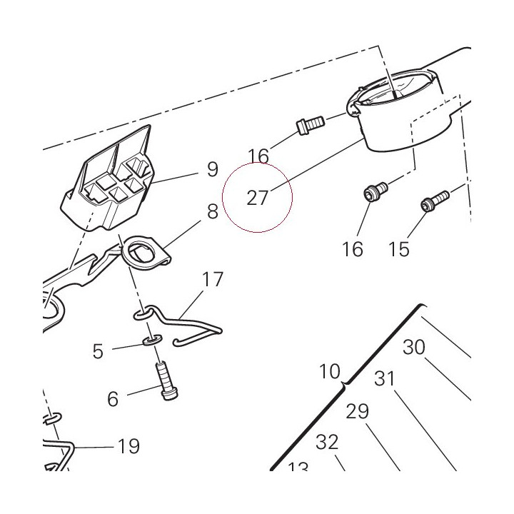Holder, flasher light left 7131A522C
