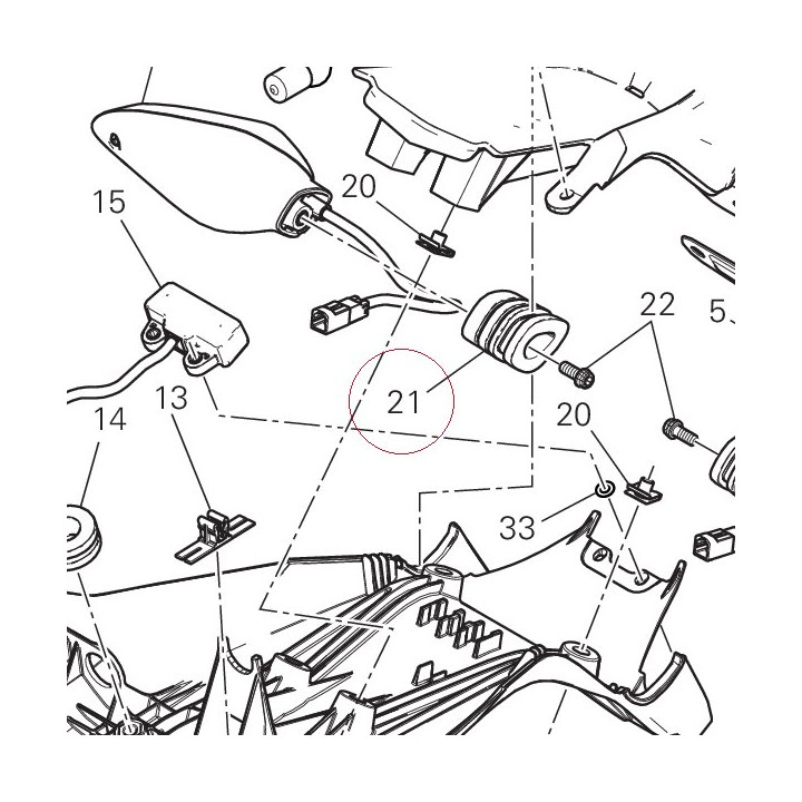 Spacer, flasher light 7131A922A