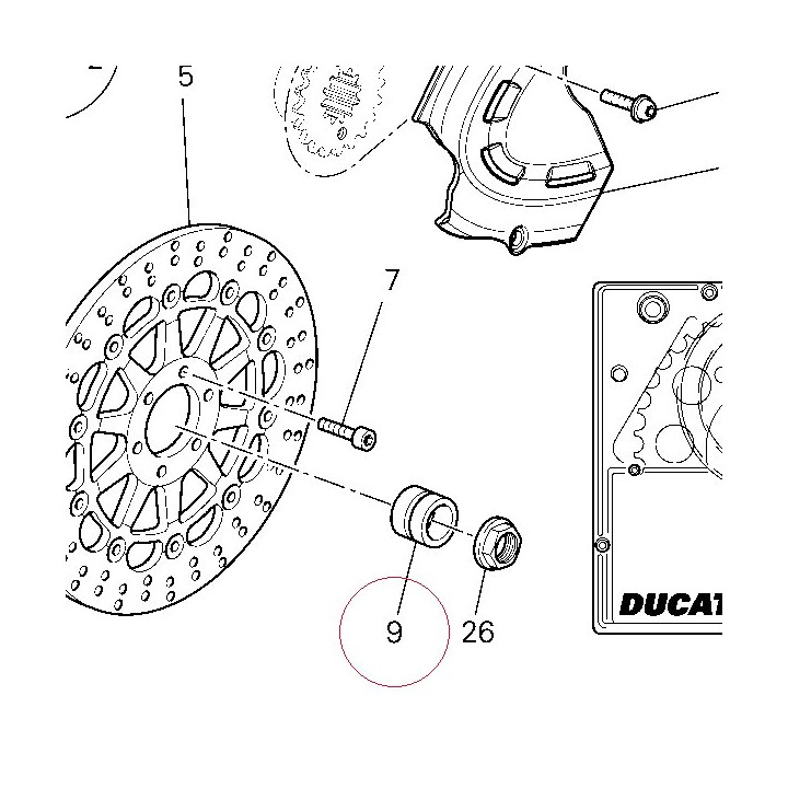 Left spacer 71410731A