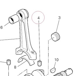 Threaded dowel M8X8 721212106