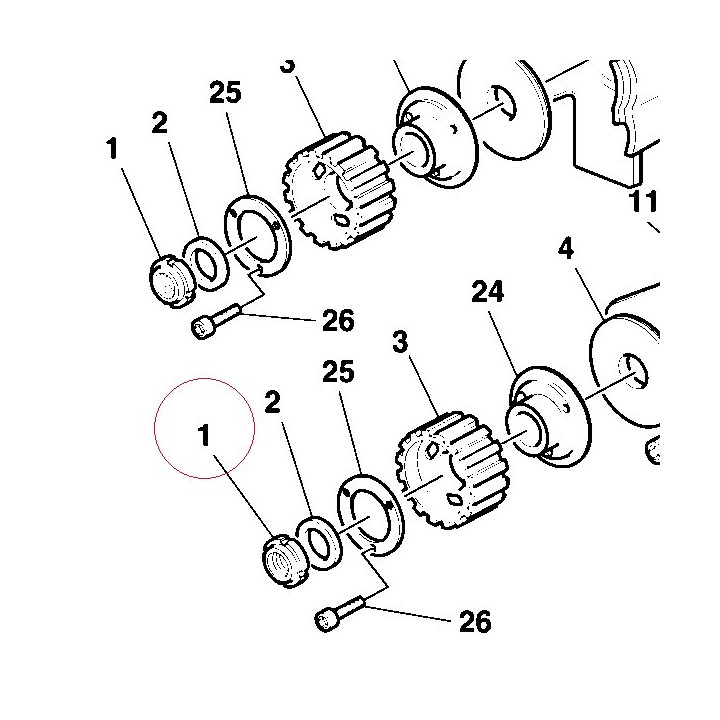 Elastic-stop ring nut M15X1 729431542
