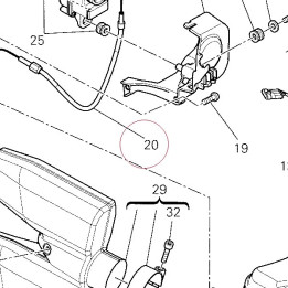 Exhaust valve engine cable 73210291C