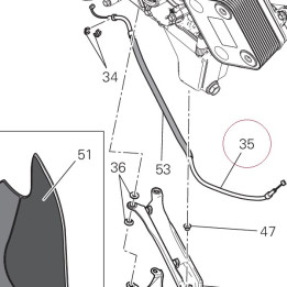 Exhaust valve engine cable 73210331B