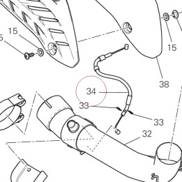 Cable, exhaust valve 73210441F