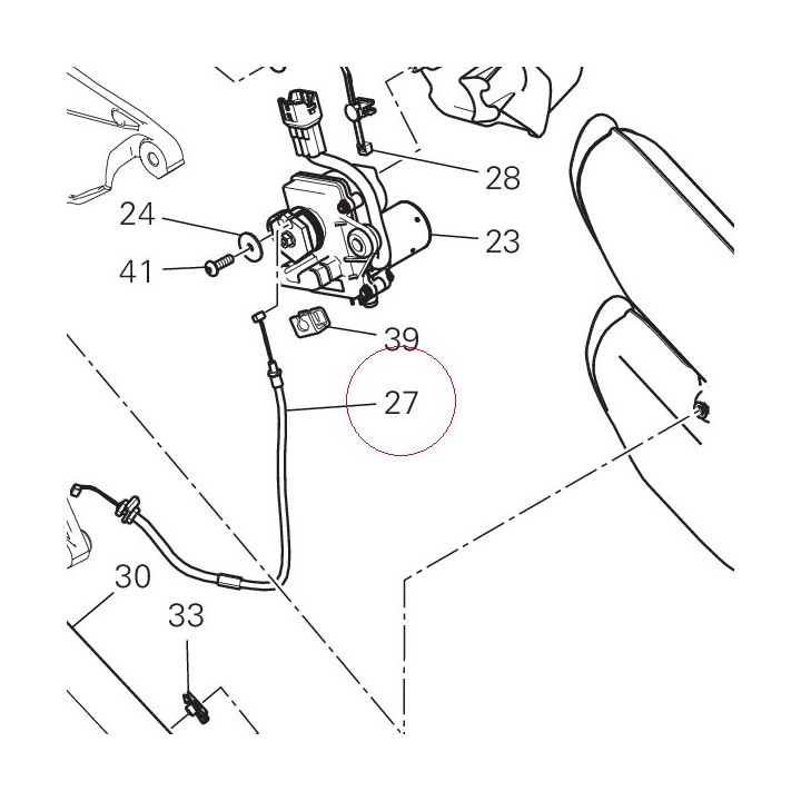 Cable, exhaust valve 73210461A