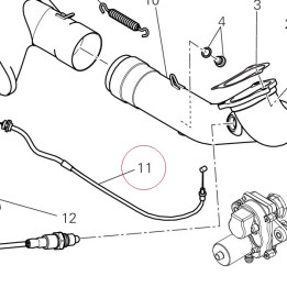 Cable, exhaust valve 73210531B