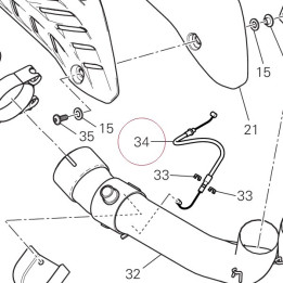 Cable, exhaust valve 73210542A