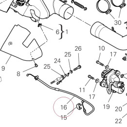 Cable, exhaust valve 73210614A