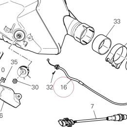 Cable, exhaust valve 73210741A