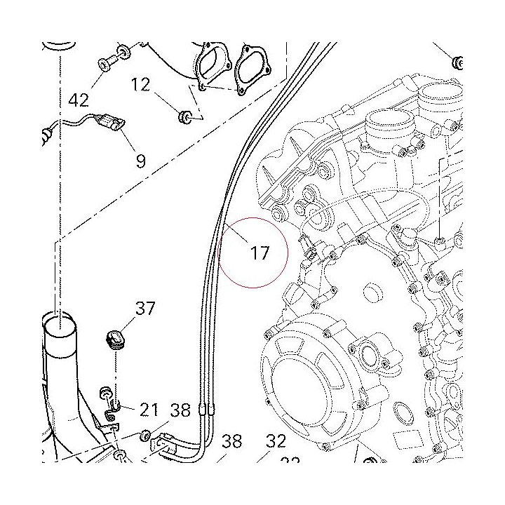 Cable set exhaust valve 73220241A