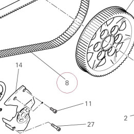 Toothed belt 73710221A