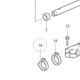Clamp, left 74110211A