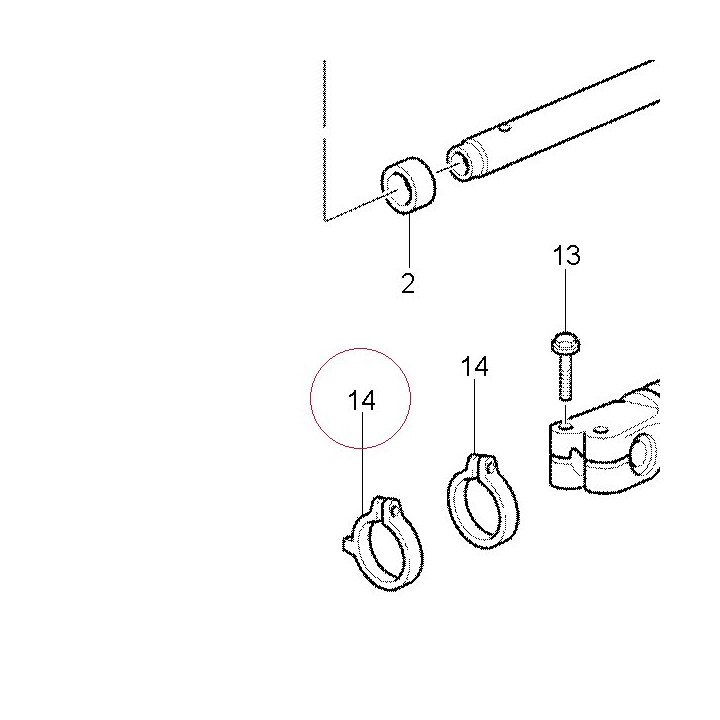 Clamp, left 74110211A