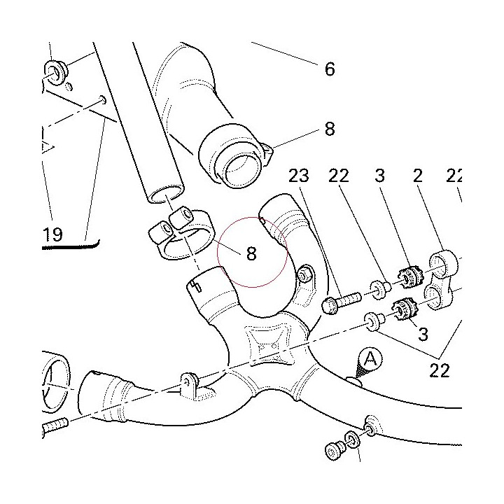 Hose guide 74110282A