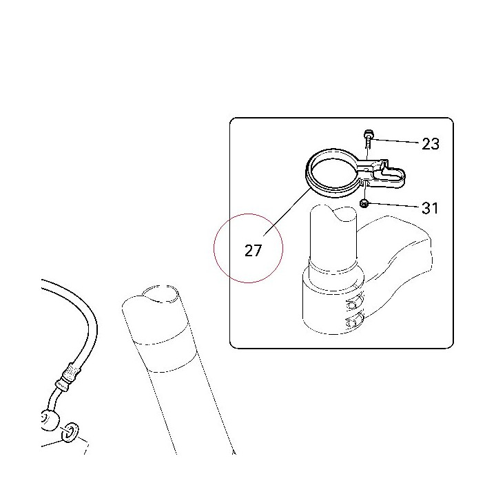 Clamp, brake hose 74110351A