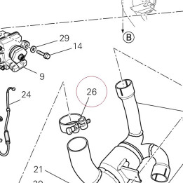 Silencer clamp 74110421A