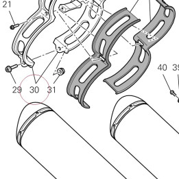 Silencer clamp 74110471A