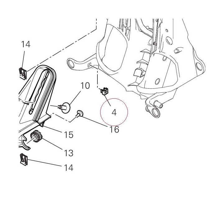 Special nut 74640101A