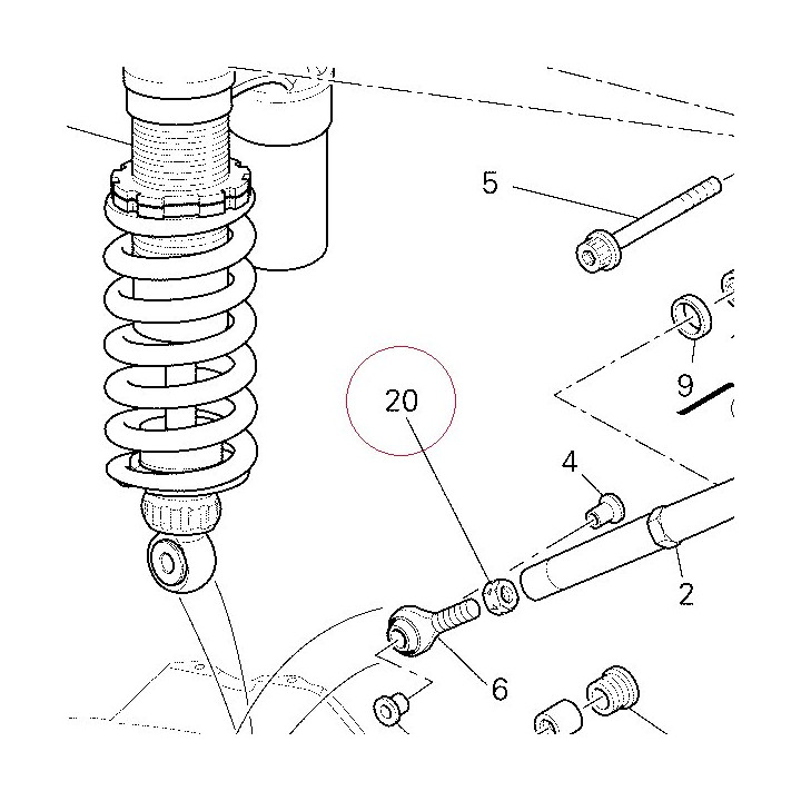 Nut, M12X1.5 left 74710061B