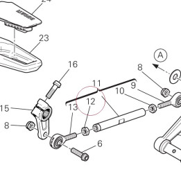 Nut, left thread M6 74750231AA