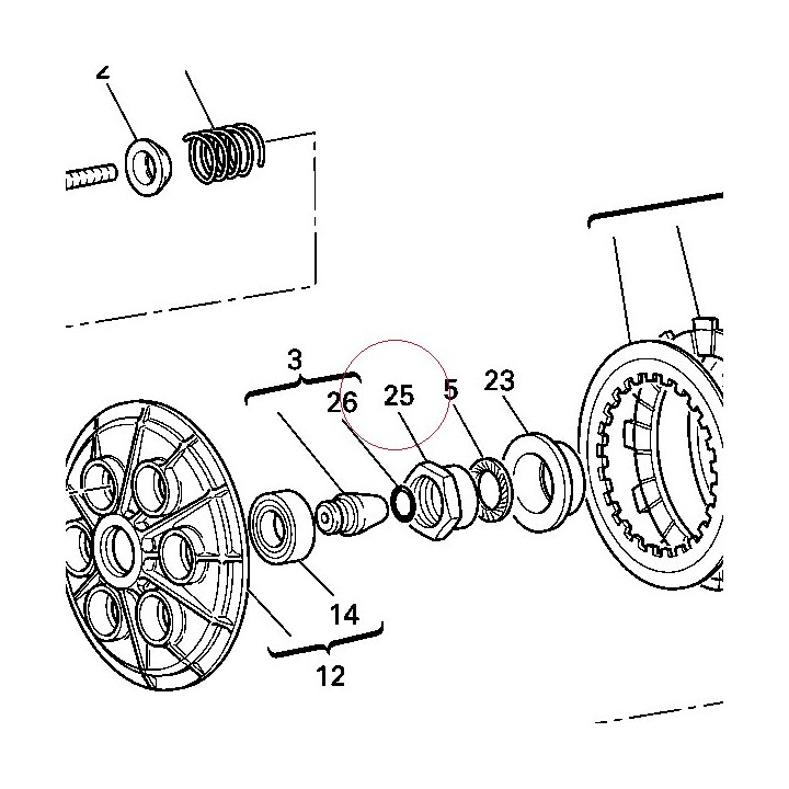 Nut M25X1.5 74810662A