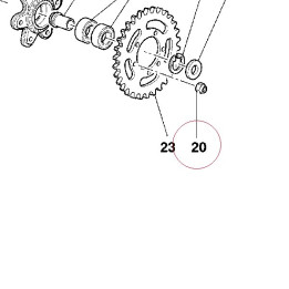 Nut, flanged M10 74840241A