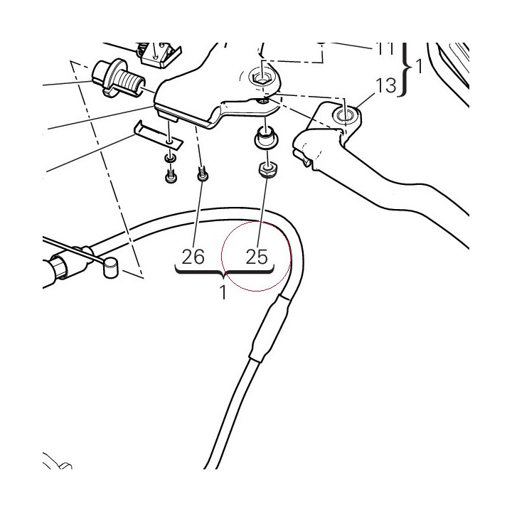 Nut, self-locking 74841021A