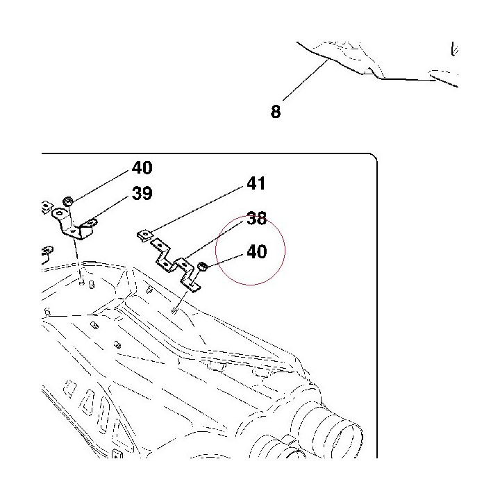 Nut, self-locking 74940091A