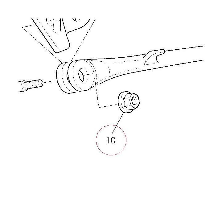 Nut M10X1.25 74940452A