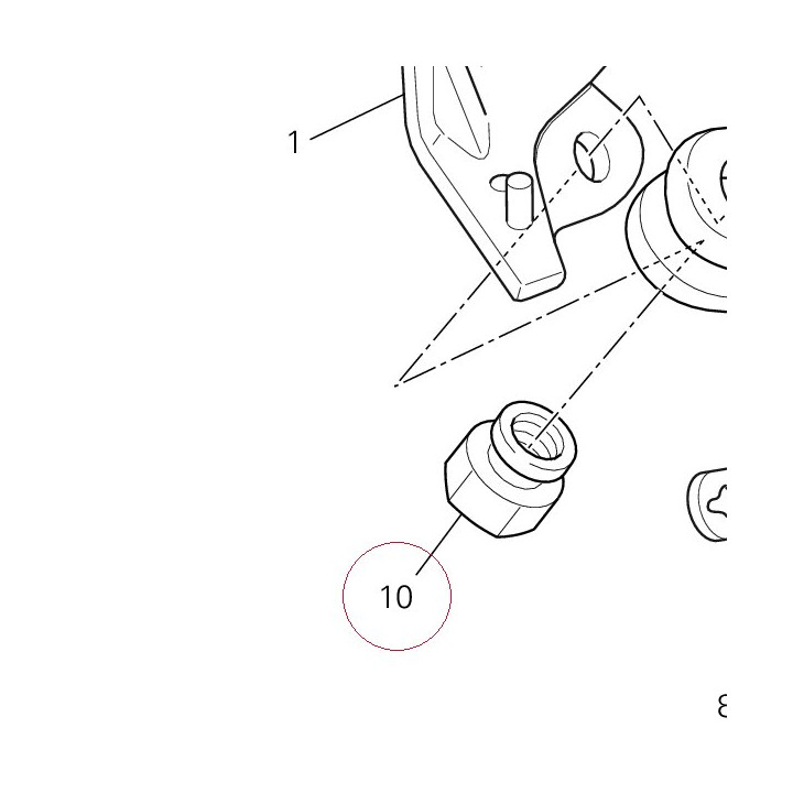 Nut M10X1.25 74941458C